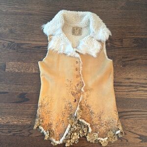 Nigel Preston shearling vest small